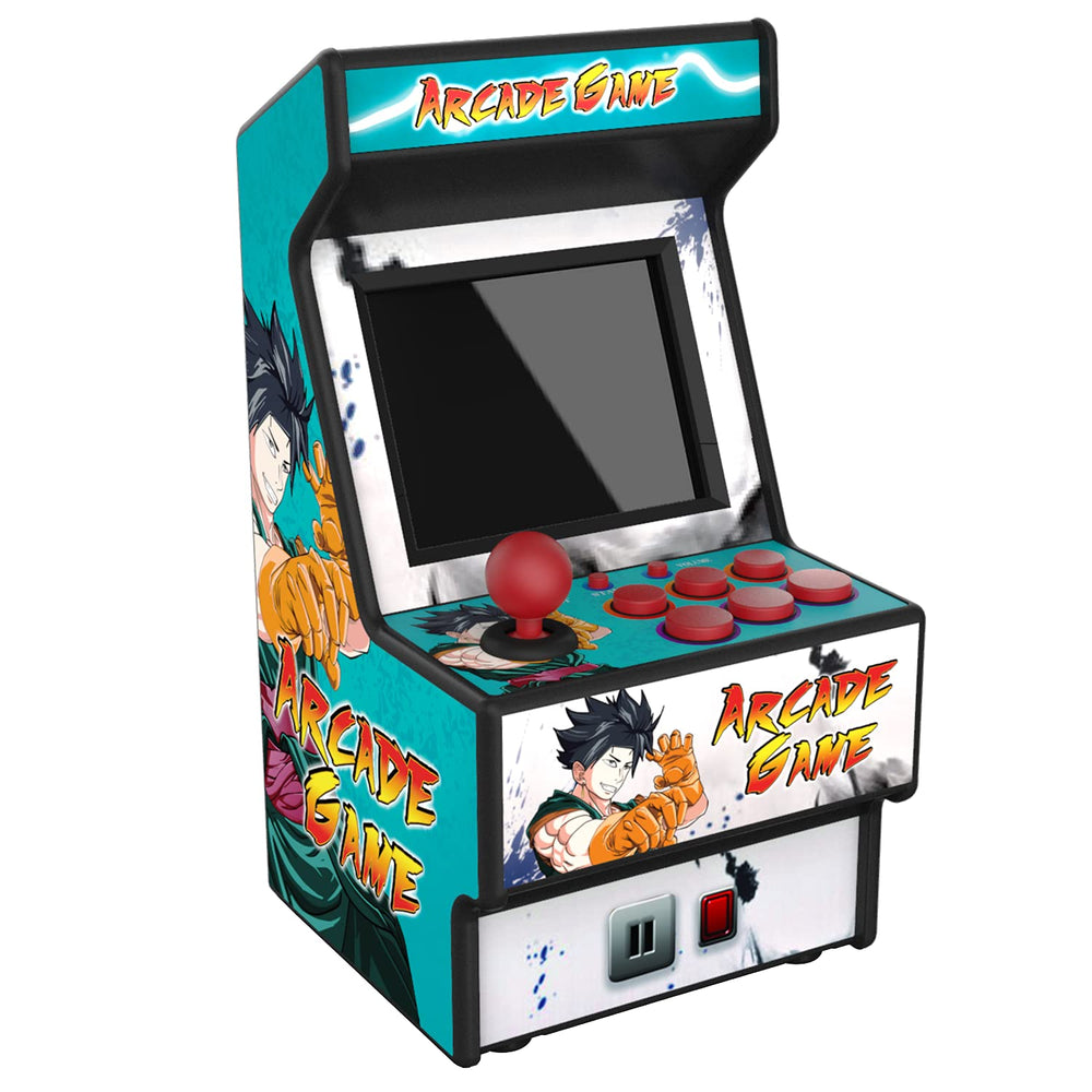 Golden Security Mini Arcade front view shows a compact handheld design for on-the-go fun.