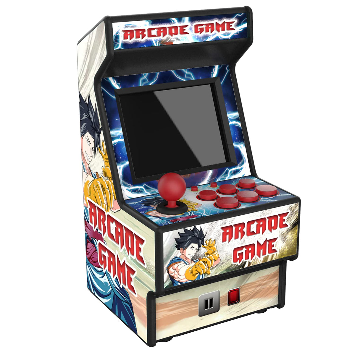 Golden Security Mini Arcade front view shows compact handheld design and 156 classic games.