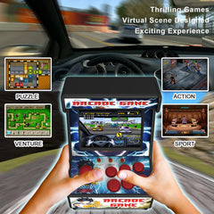 Golden Security Mini Arcade side view highlights portability for on-the-go play.