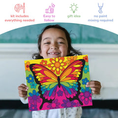 goldentime 18-paint set and 5 brushes for kids' artwork