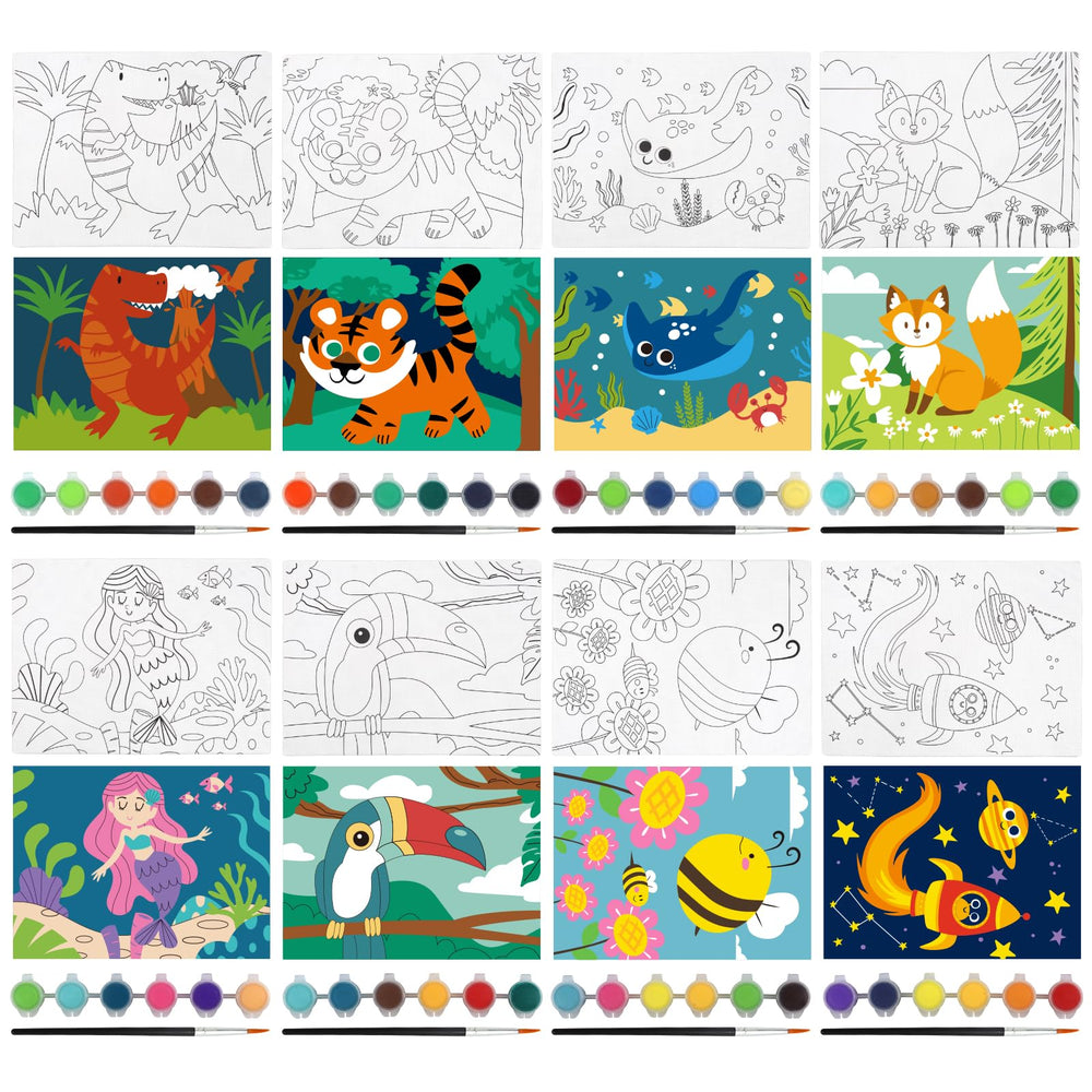 Goldentime eight brushes support smooth painting for beginners
