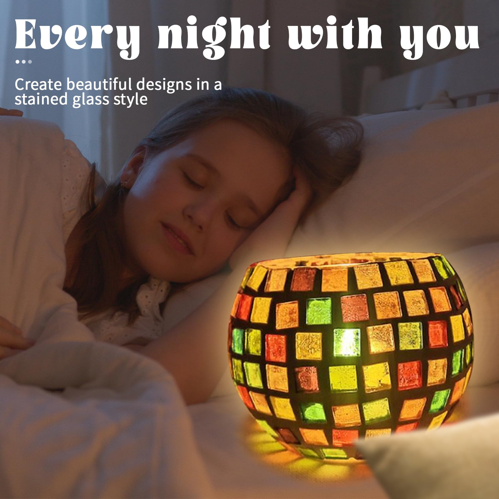 Goldentime candle holder glow creates warm ambience from the finished piece.