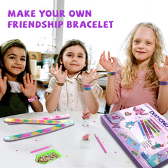 Two kids crafting together with Goldentime Diamond Art Kit for collaborative fun