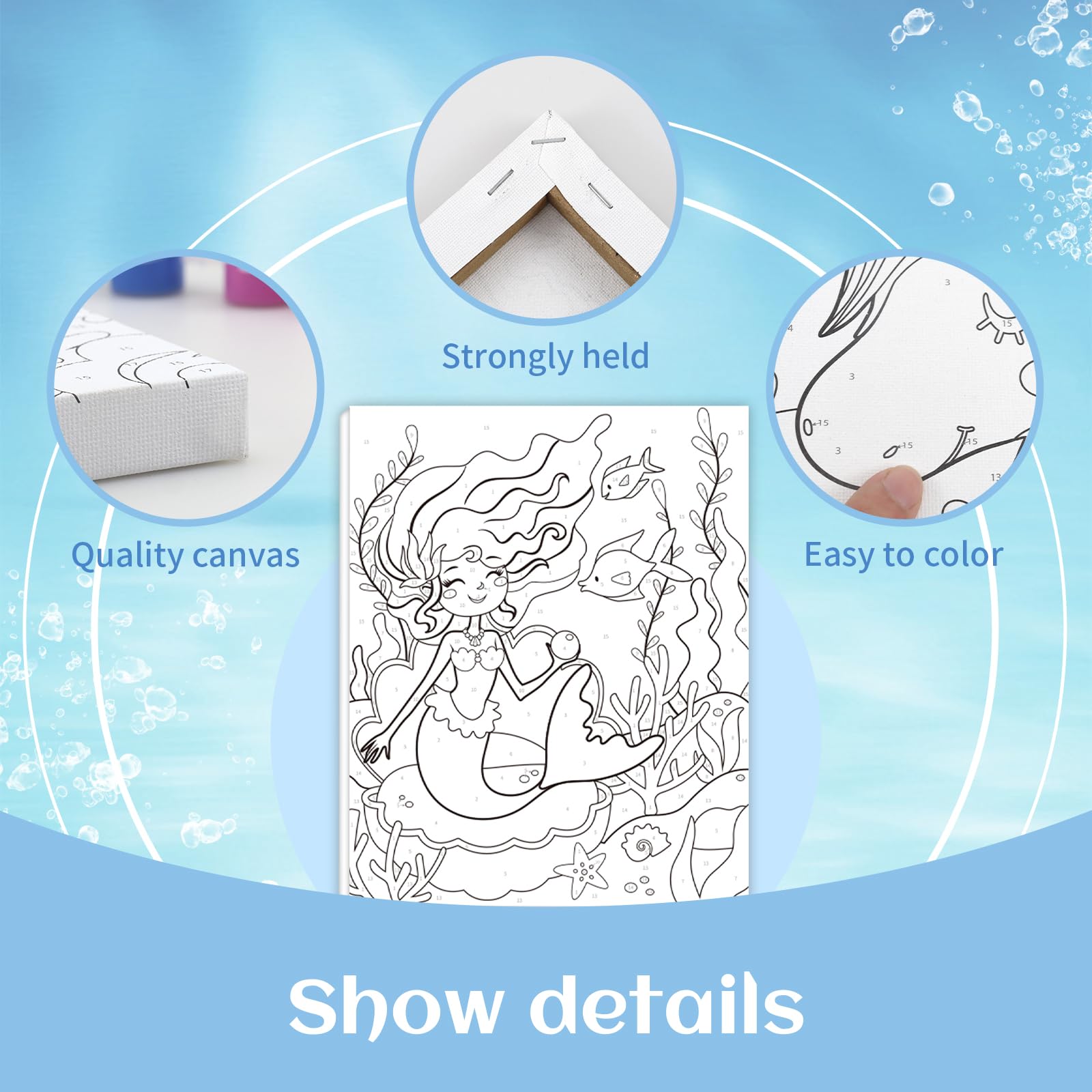 Goldentime dolphin canvas 8x10 framed invites focus and pride with step-by-step color play.