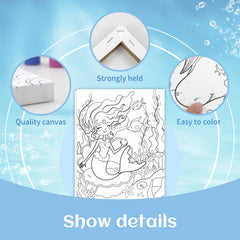 Goldentime dolphin canvas 8x10 framed invites focus and pride with step-by-step color play.