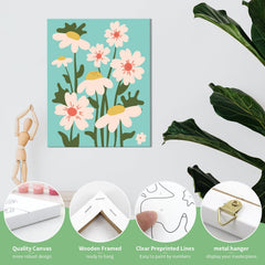 Goldentime easy numbered sections guide simplifies painting for beginners and kids alike.