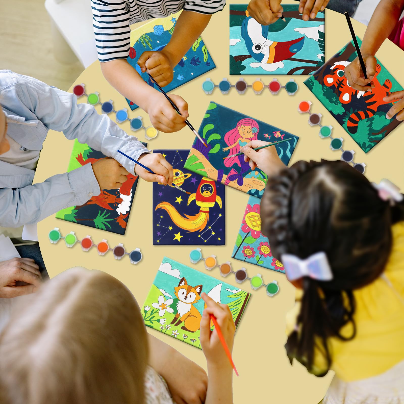 Goldentime art set fosters color recognition and hand-eye skills