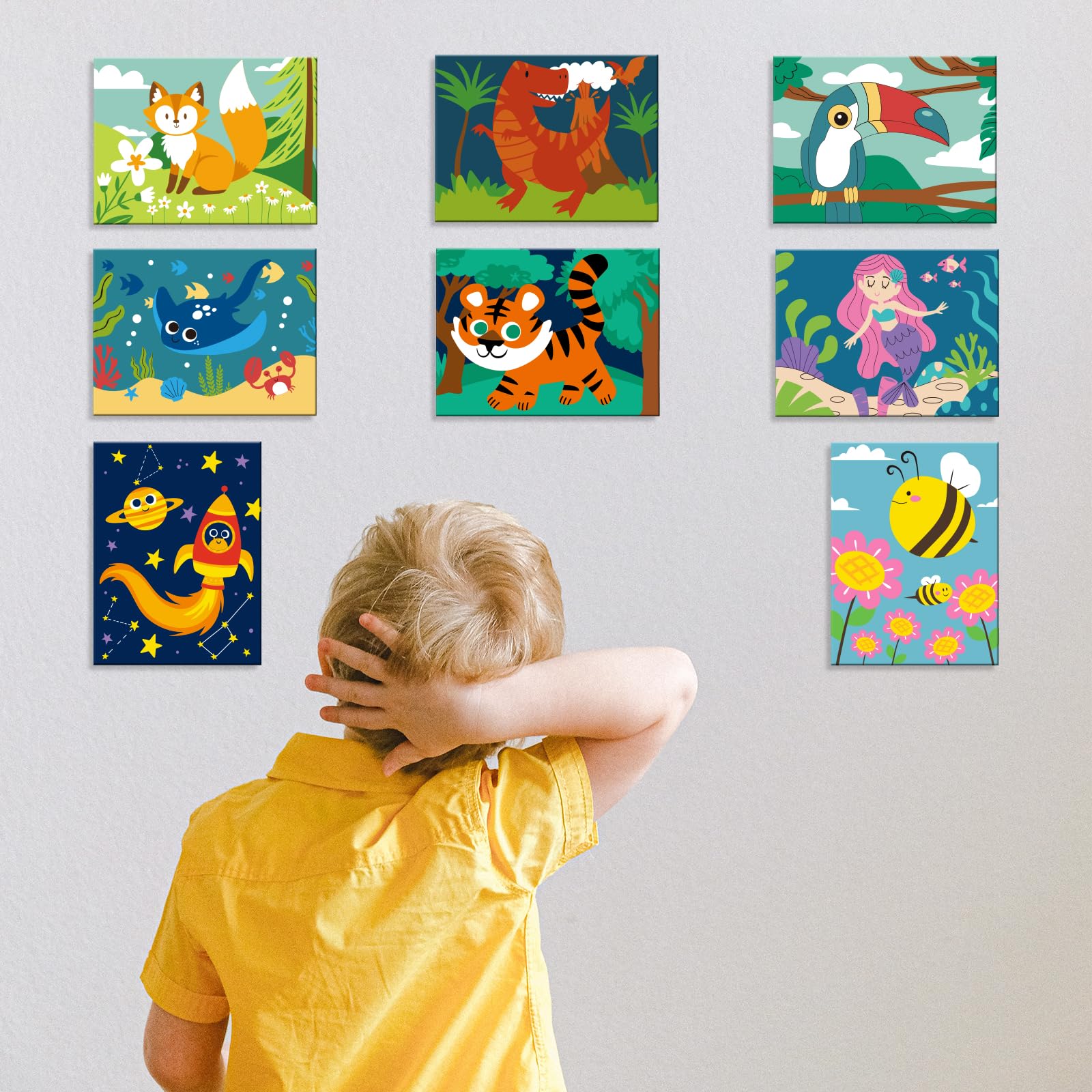 Goldentime kid art kit is travel-friendly for on-the-go creativity