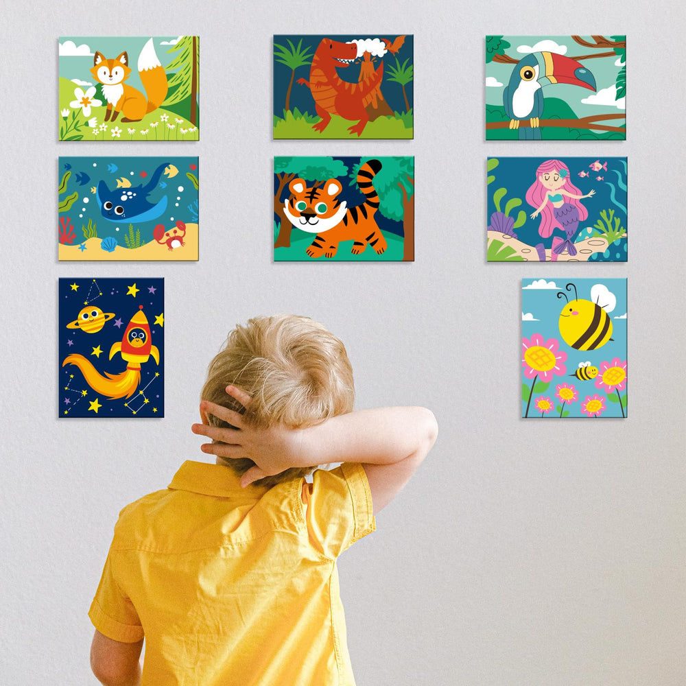 Goldentime kid art kit is travel-friendly for on-the-go creativity
