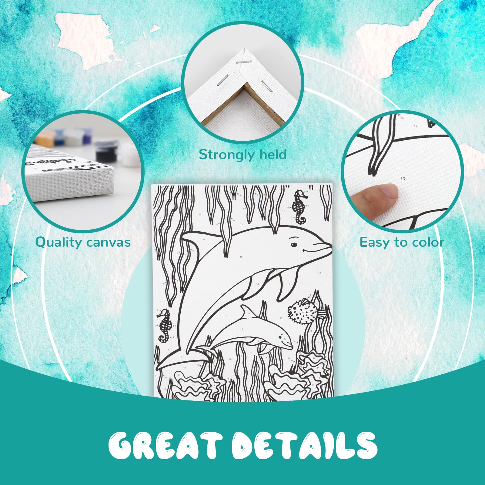 goldentime alpaca canvas kit for imaginative crafting and focus