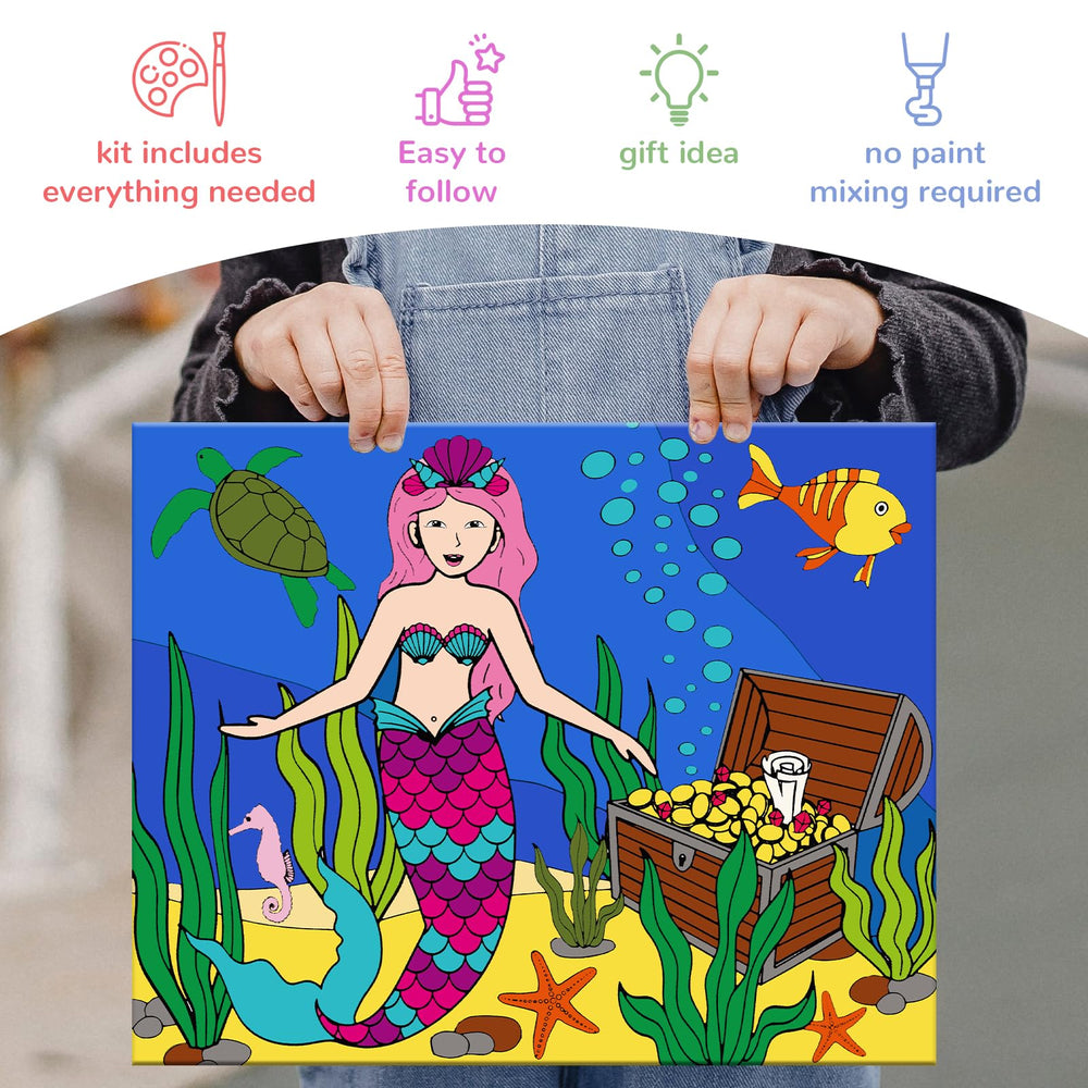 Goldentime vibrant acrylic paints set for bright, durable color on canvases.