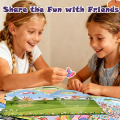 Goldge fruits sticker set: tasty-looking shapes support color recognition and sorting.