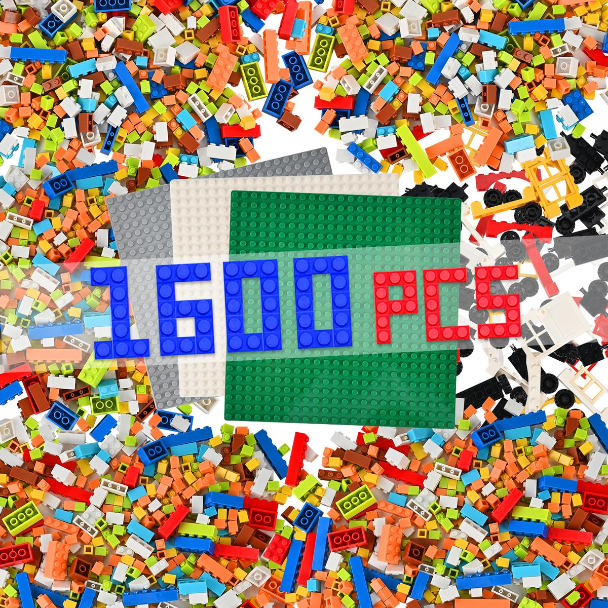 Goldge 1600 pcs building bricks set inspiring imaginative play and practical building skills