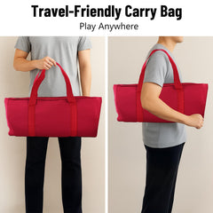 Goldge red carrying bag—portable storage for parties and travel