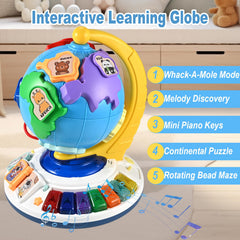 Goldge globe includes DIY animal stickers for creative play