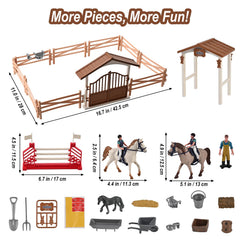 Goldge horses in seamless form ready for pretend riding and storytelling