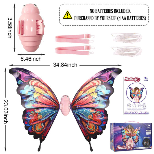 GOLDGE LED butterfly wings movement showcasing vibrant light effects for events