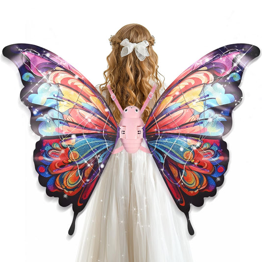 GOLDGE LED butterfly wings open for imaginative dress-up play