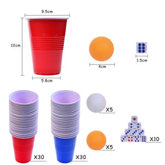 GOLDGE ping pong balls included for quick cup pong gameplay.