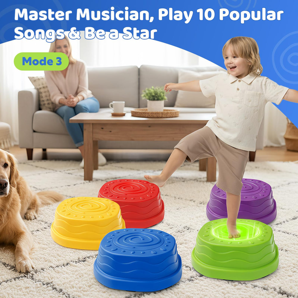 Goldium stepping stones durable flexible material supports energetic toddlers