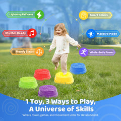 Goldium stepping stones suitable for indoor or outdoor toddler activities