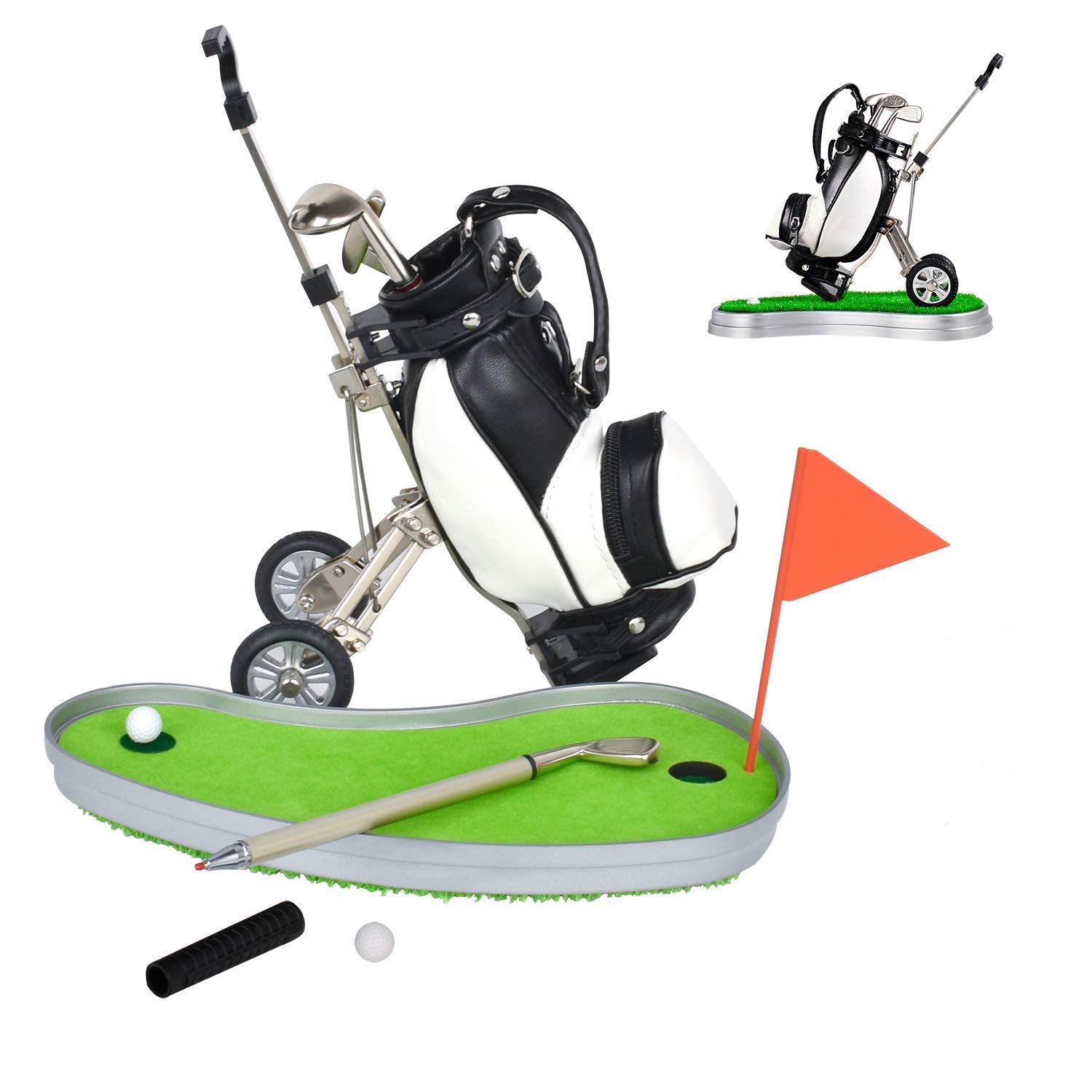Durable zinc alloy Golf Pen Holder frame adds a premium look