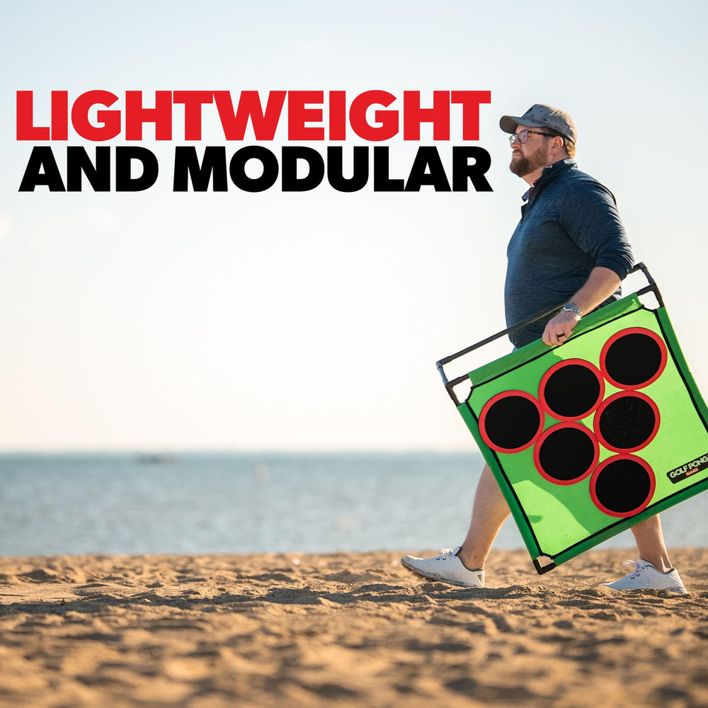 Golf Pong Versus Edition chipping balls set for immediate practice.