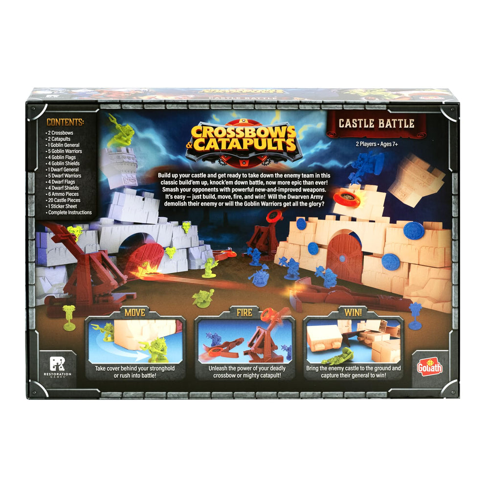 Goliath castle pieces enable quick assembly and creative fortresses