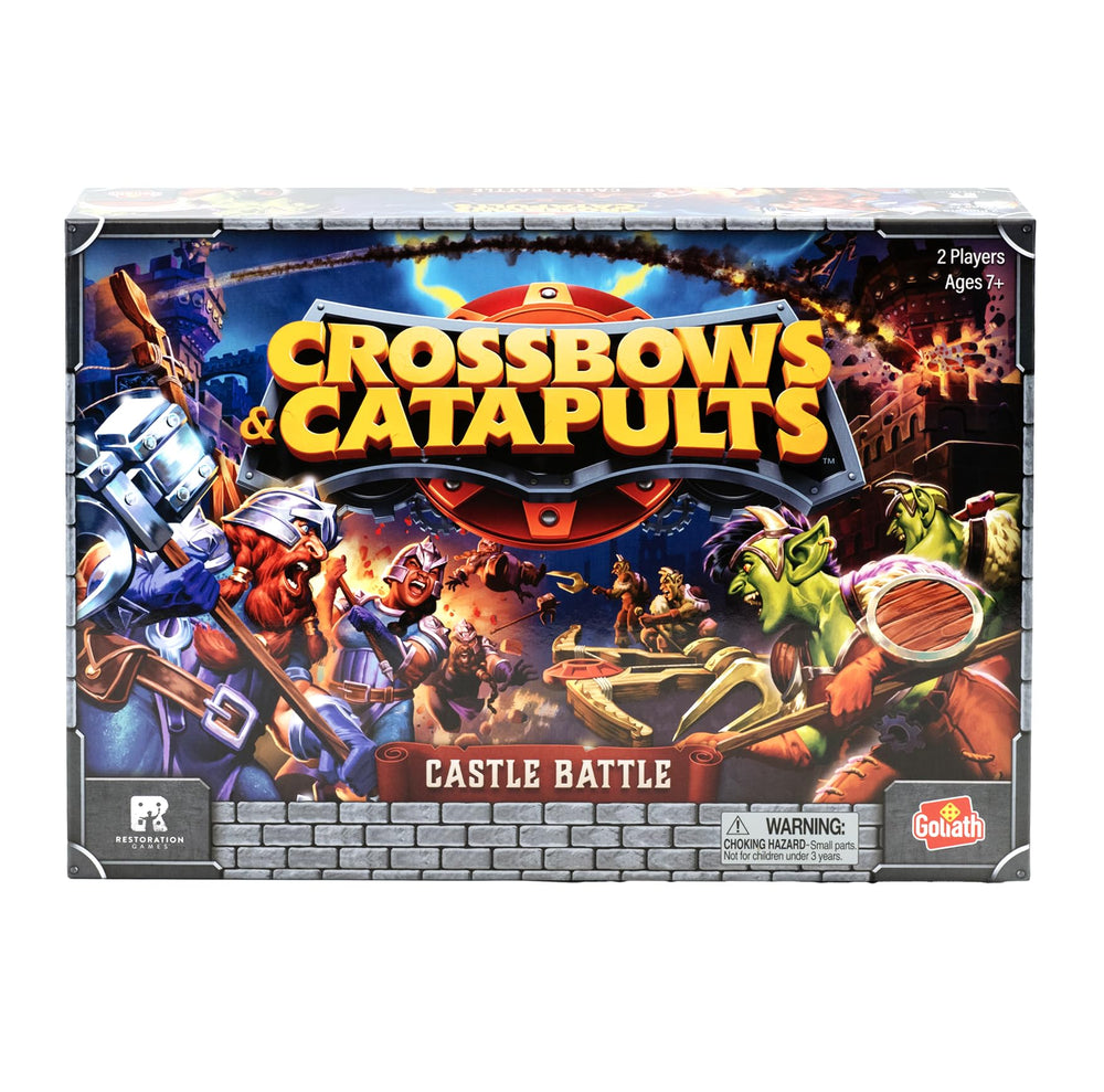 Goliath crossbows and catapults castle battle setup for immersive play
