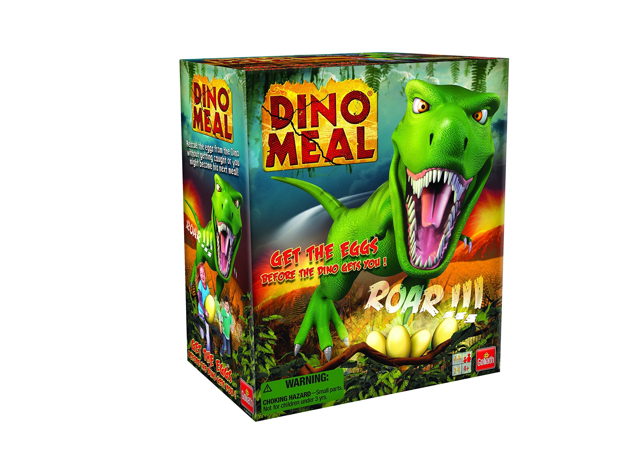 Goliath Dino Meal box front ready for family egg-rescue action