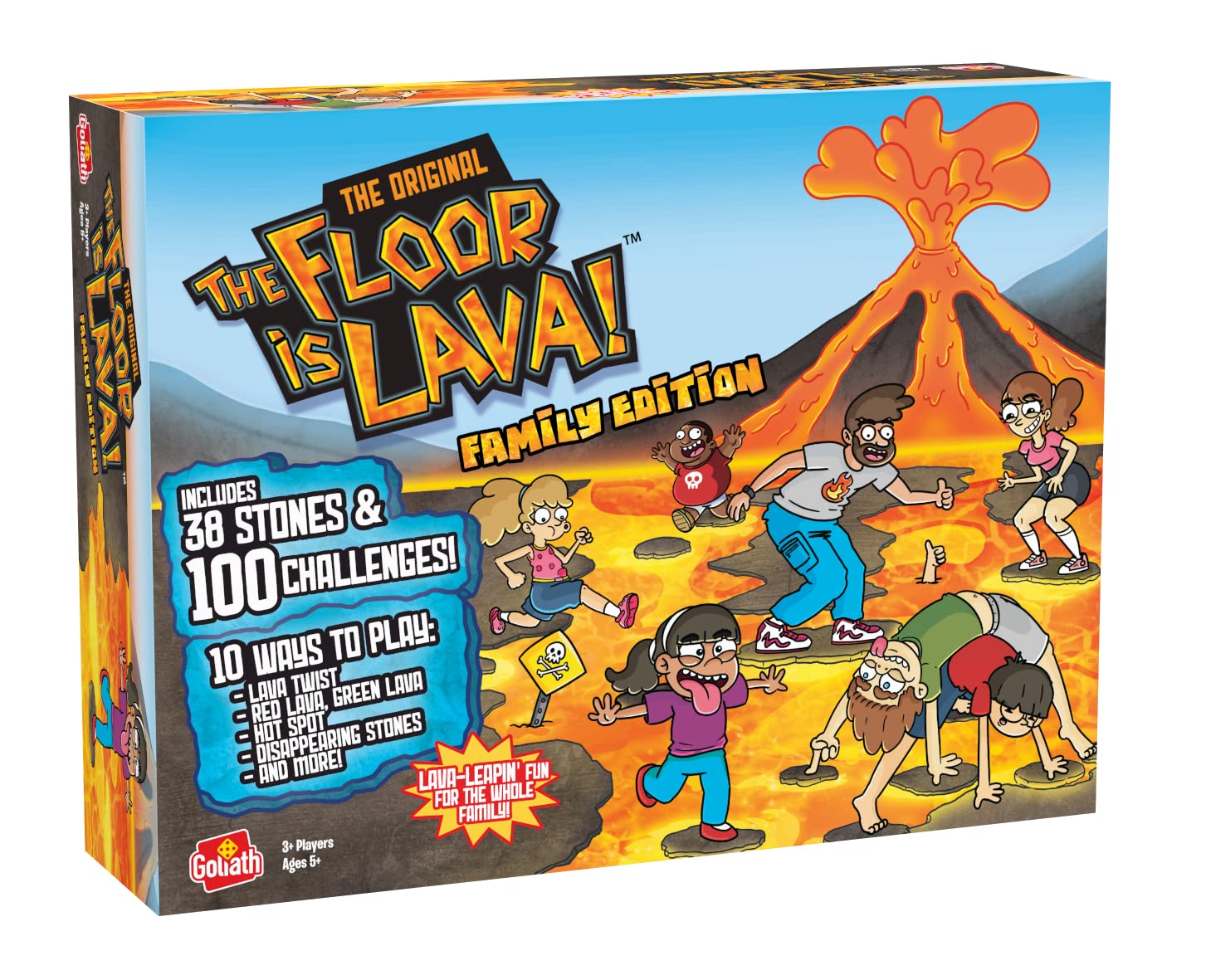Goliath Floor is Lava! Family Edition foam tiles set up for outdoor play