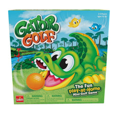 Goliath Gator Golf putting setup on a compact table for 2-4 players