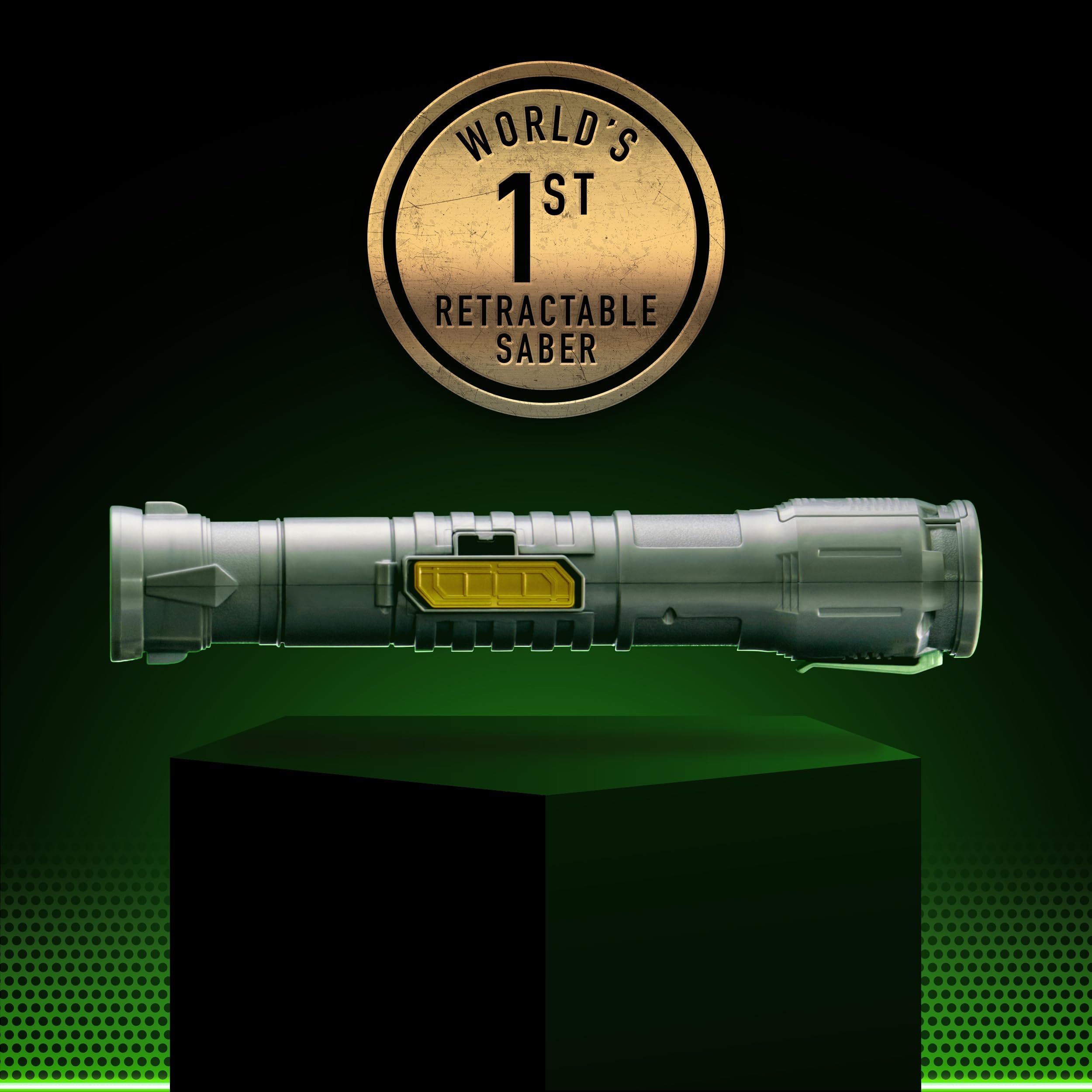 Goliath Power Saber-belt-clip enables portable battles and quick access.