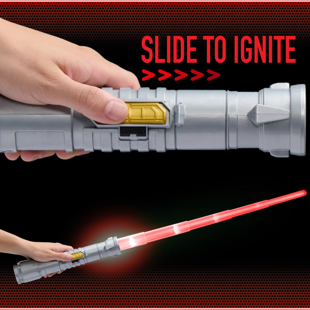 Goliath Power Saber flash on clash enhances dueling excitement.