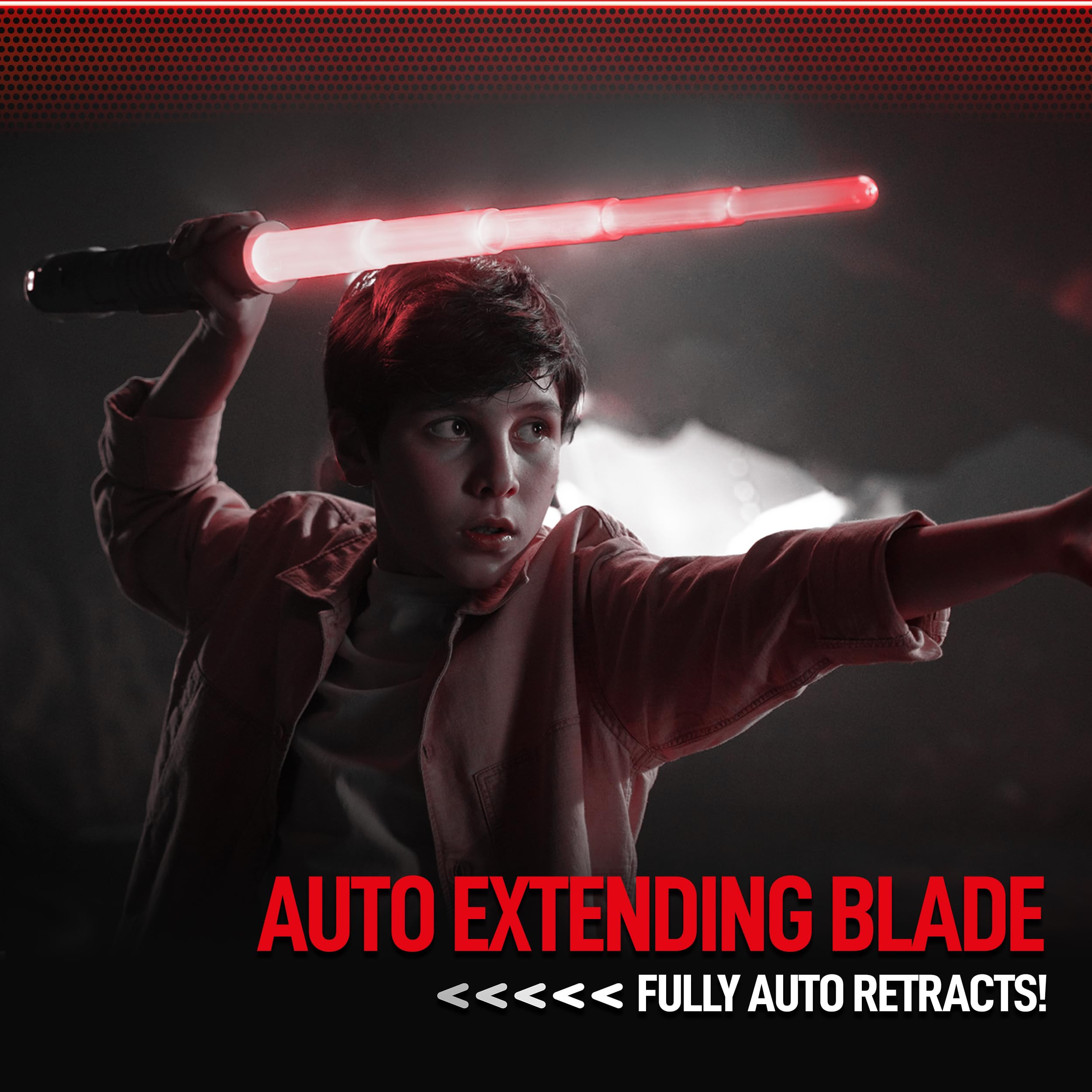 Goliath Power Saber in-hilt LED lights up the blade with a vivid glow.