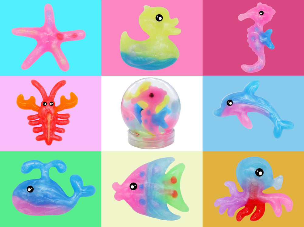 Vibrant soft-bouncy water pets captivate kids and enhance tactile play