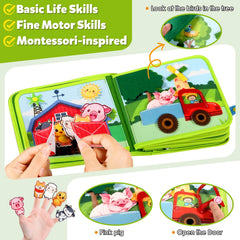 GOLIYEAN Busy Book lacing strap for fine motor skill practice