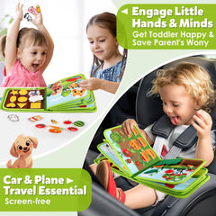 GOLIYEAN Busy Book shapes, numbers, and colors activity set for cognitive play
