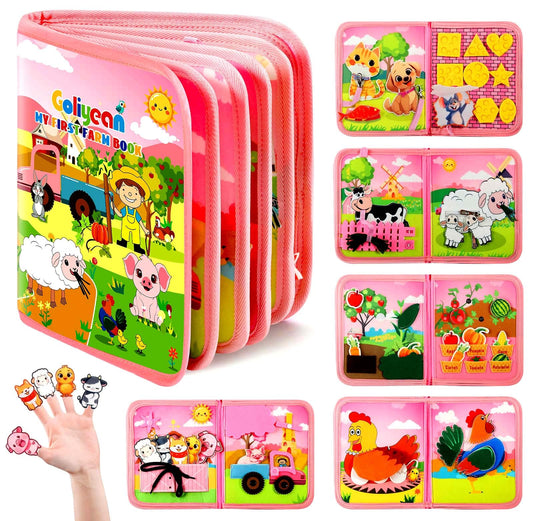 GOLIYEAN Montessori Busy Book cover promotes early learning on the go