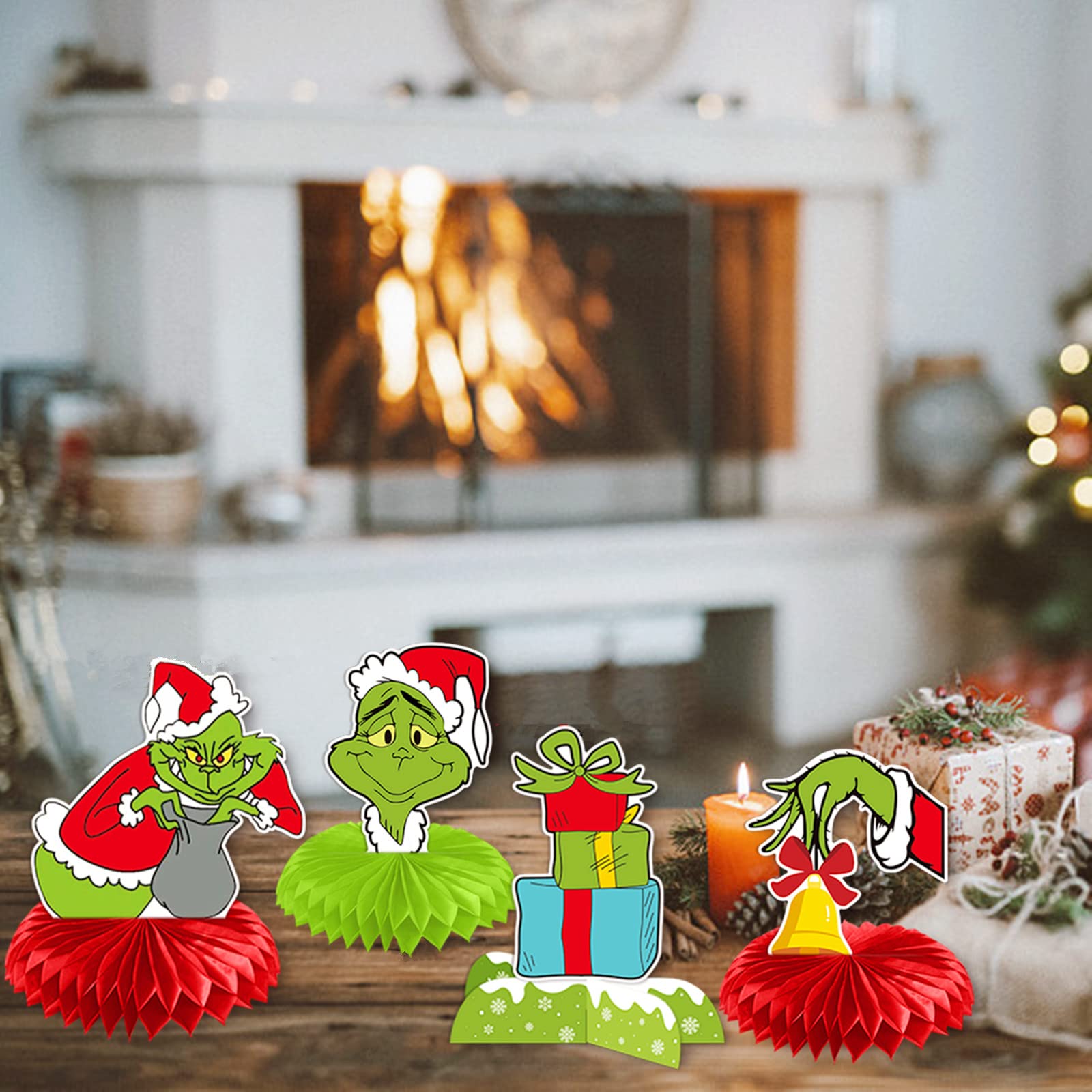 Gollicce multipurpose Christmas decor set ideal for mantels and tabletops.