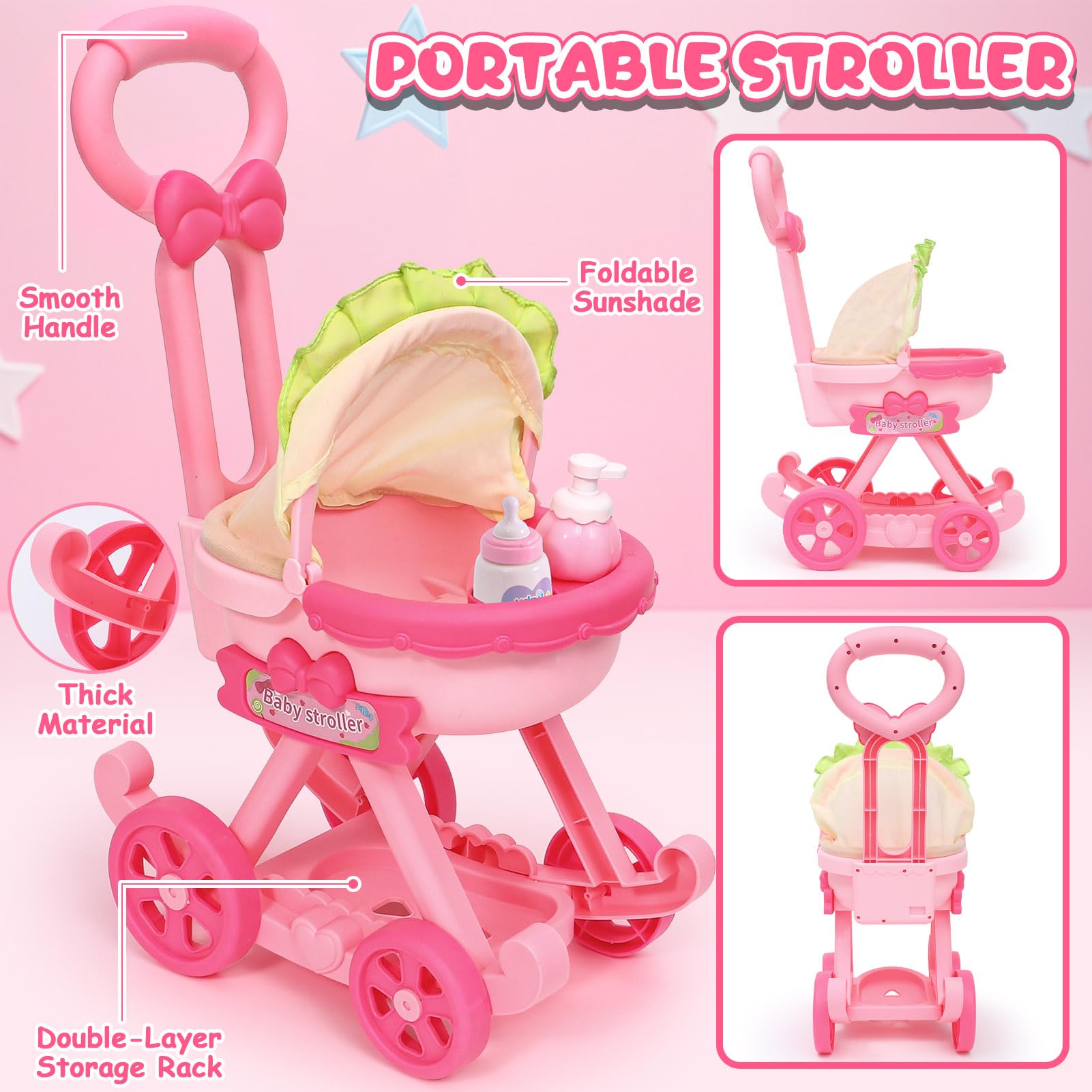 Golray baby bottle and food bowl kit adds mealtime role play.