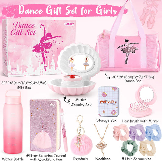 Golray ballerina keychain adds charm and easy attachment to bags.