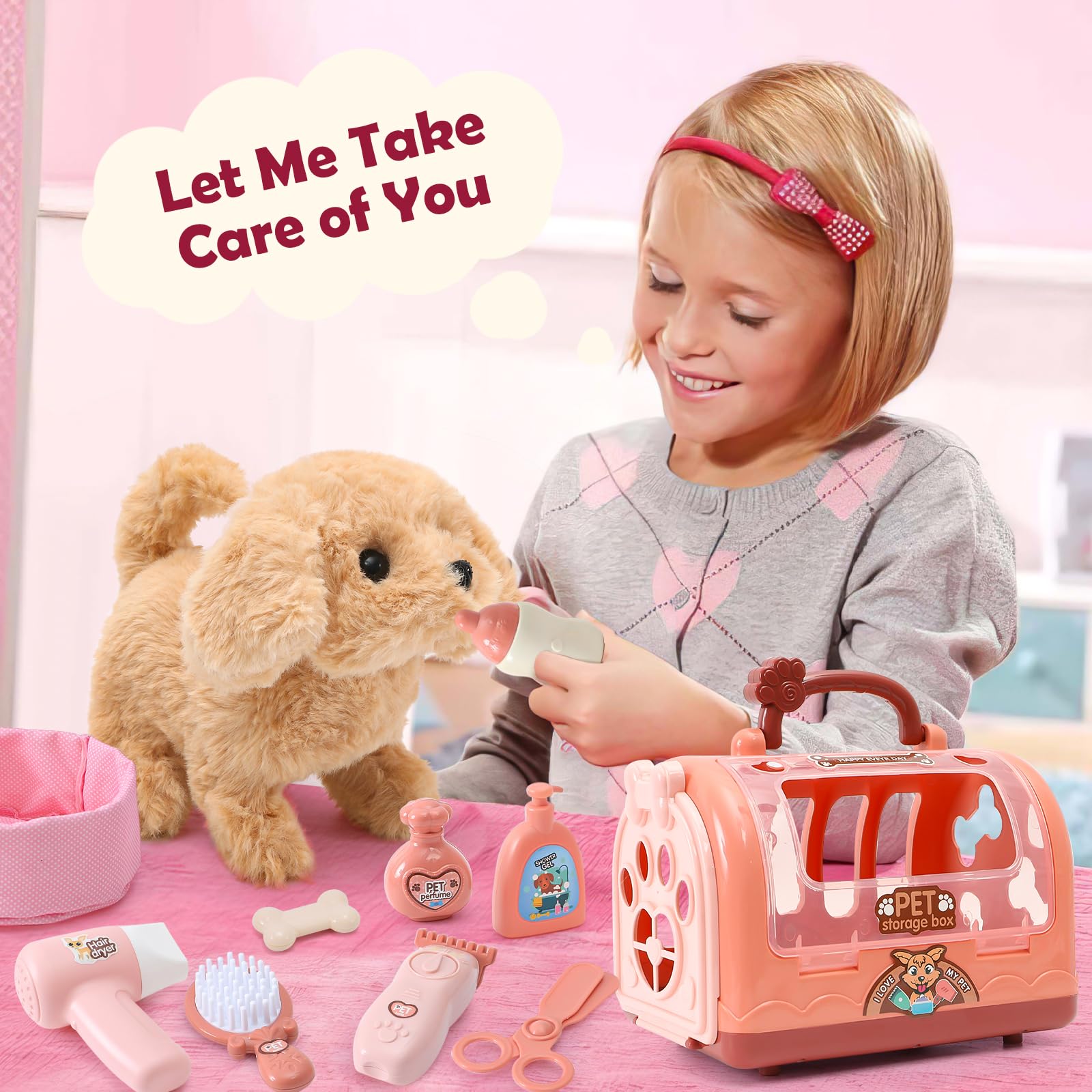 Golray beauty supplies and spray enable safe pretend pampering.