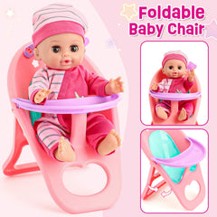 Golray doll drinks water and wets diaper for lifelike care play.