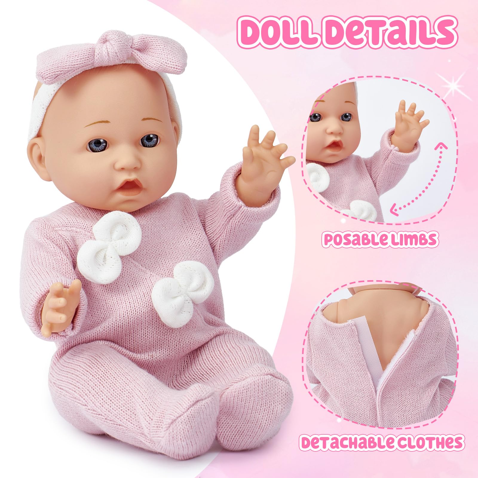 Golray doll with pillow and quilt set for comfy naptime setups.