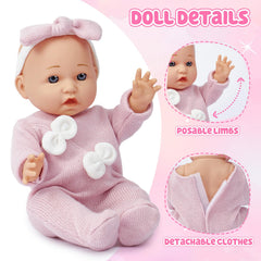 Golray doll with pillow and quilt set for comfy naptime setups.