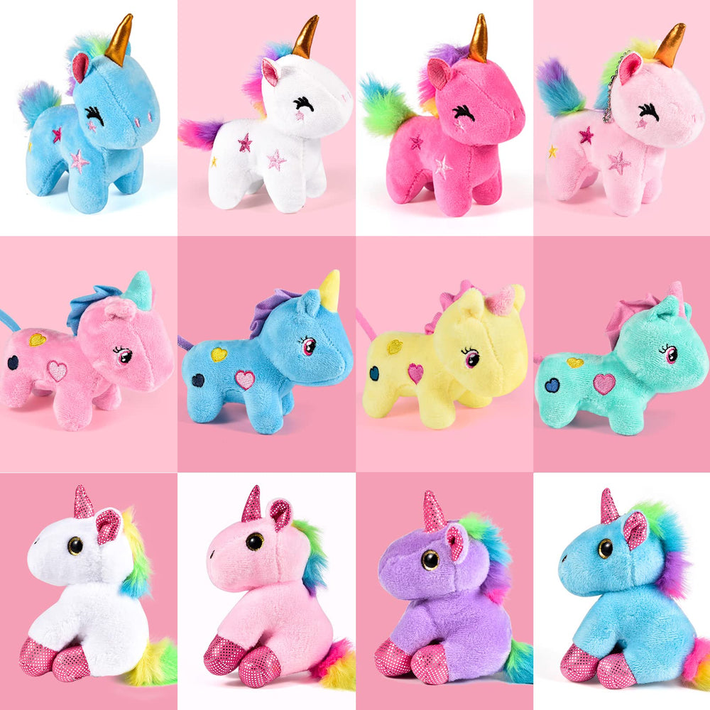 Bulk Golray unicorn plush set suitable for prizes, decorations, and giveaways.