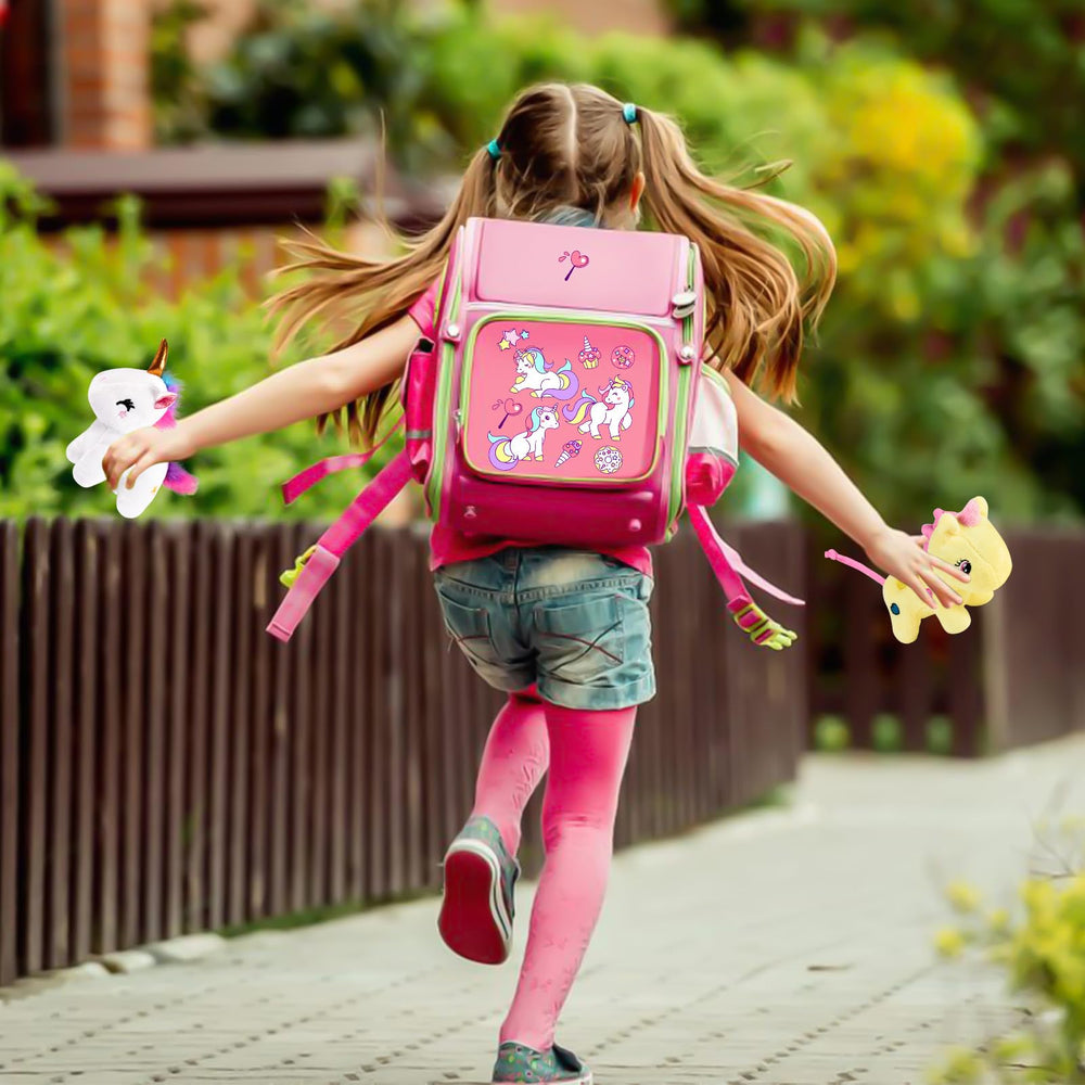 Soft flocking fabric Golray unicorn, gentle skin feel for kids.
