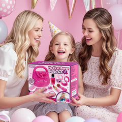 Golray powder puff with Velcro for easy pretend makeup handling