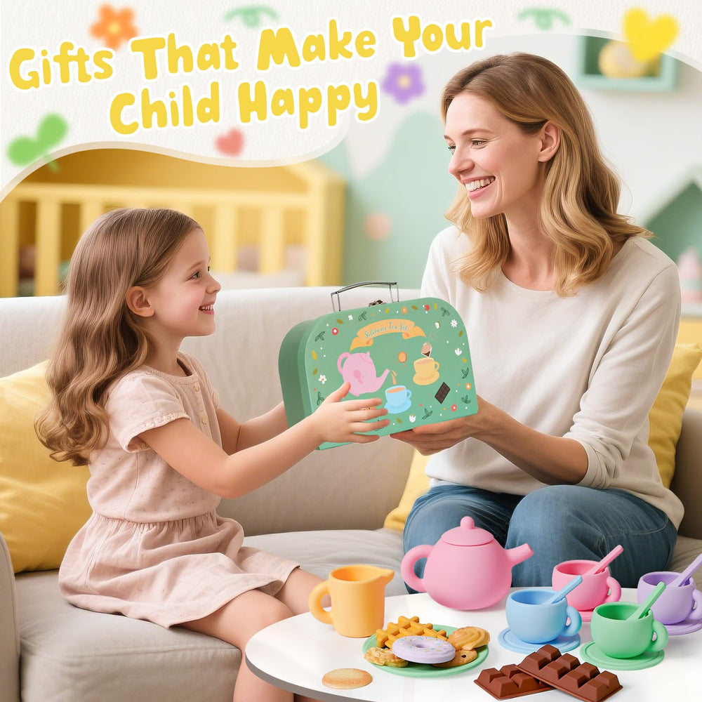 Golray resin cookies add realistic visuals for multi-child tea parties.